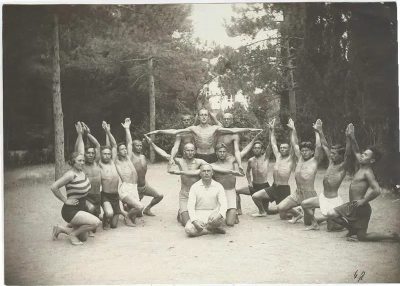 Лагерь артполка в лесу, 1926 год. Неизвестный автор - изображение