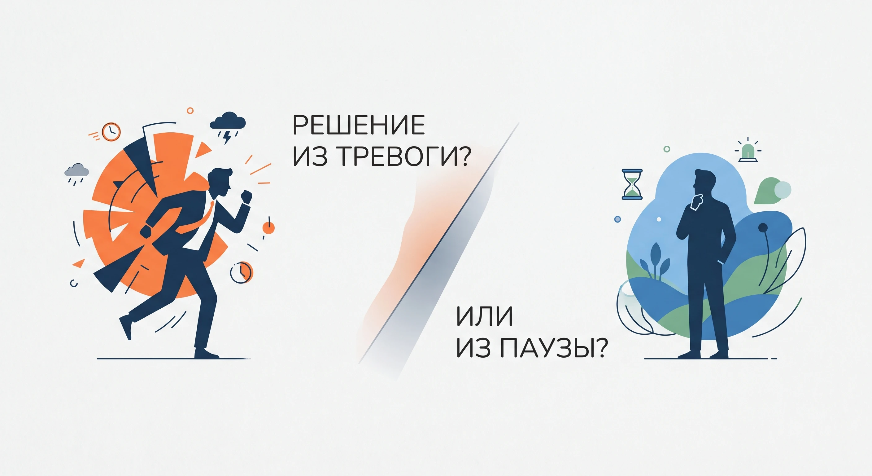 - Надо решить сейчас, потом будет хуже. Знакомо? - Если я не соглашусь сегодня - завтра уже не предложат. Тоже? - изображение