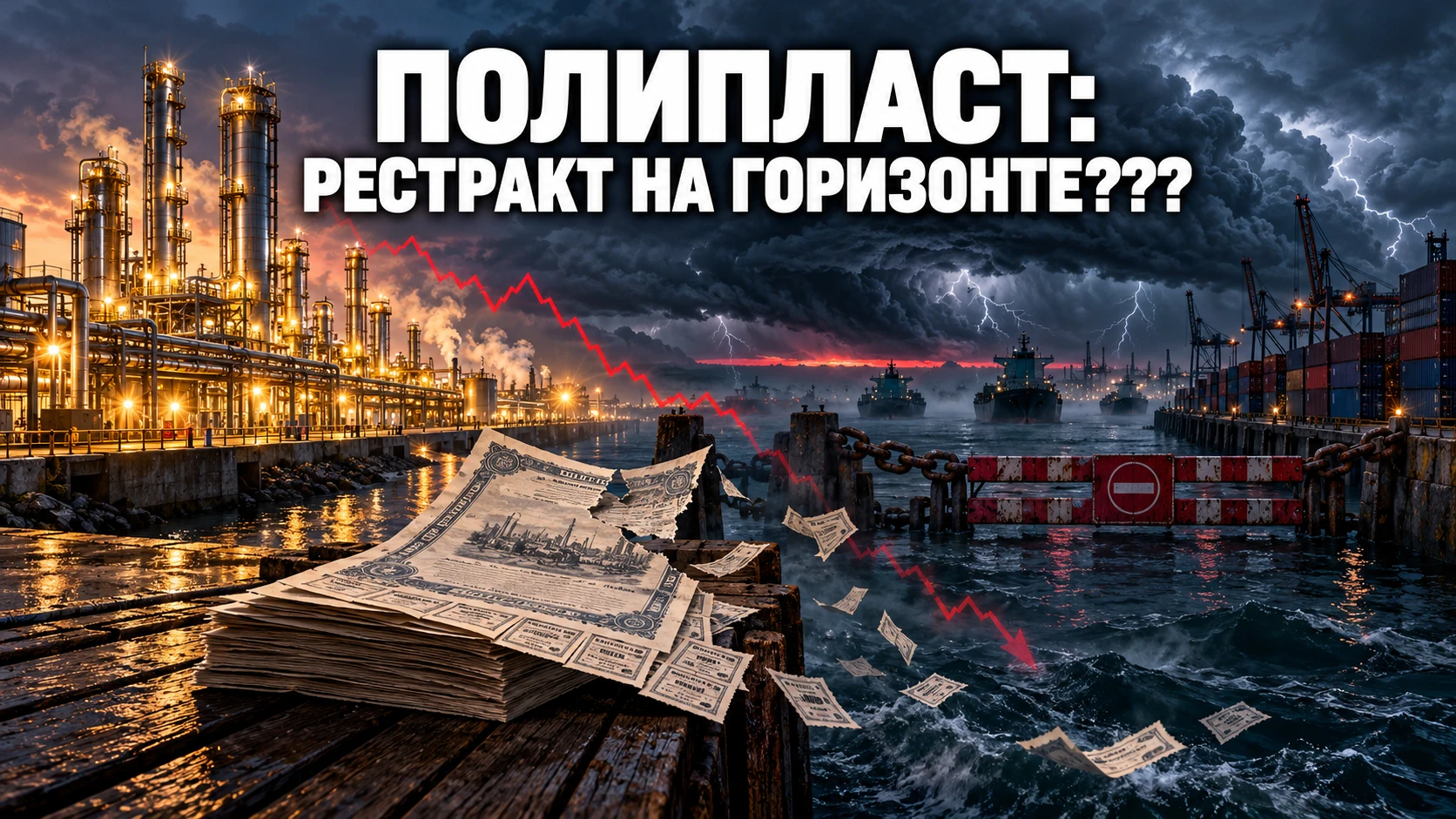 Полипласт пока платит по всем облигациям, но экспорт у него встал вместе с портами Черного моря. С банками уже - изображение