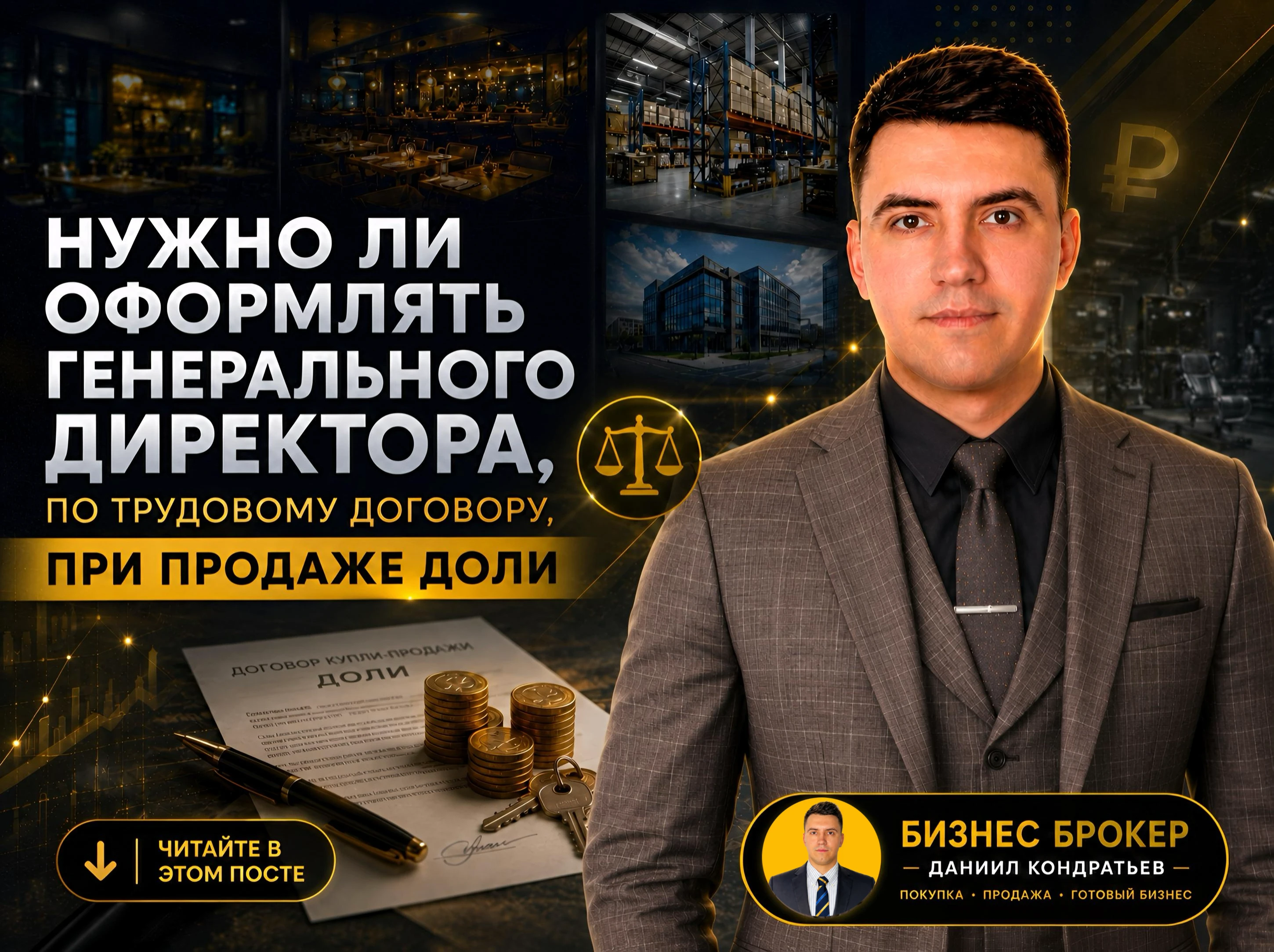 ❗️ Оформлять генерального директора в ООО обязательно! Даже если учредитель всего один. И вот почему. ✅После - изображение