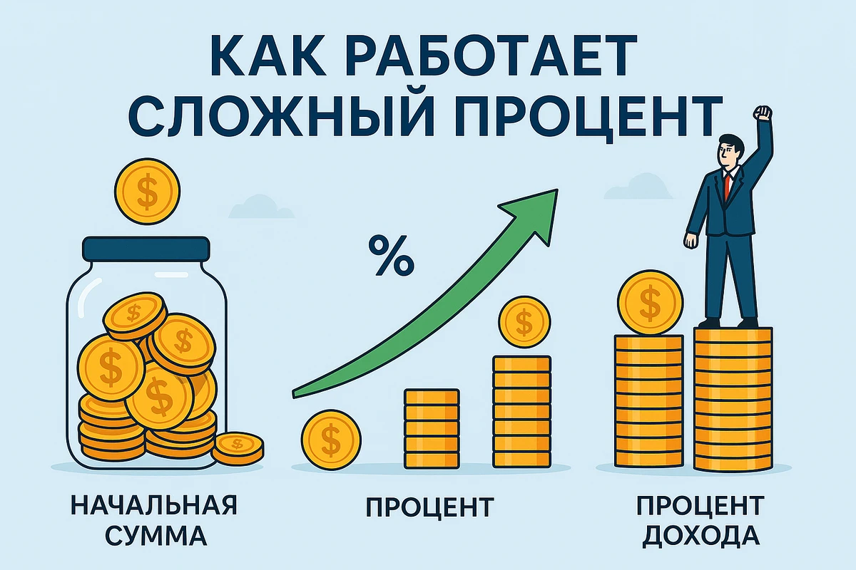 Все слышали фразу «сложный процент - восьмое чудо света», но не все понимают, что это просто математика, которая - изображение
