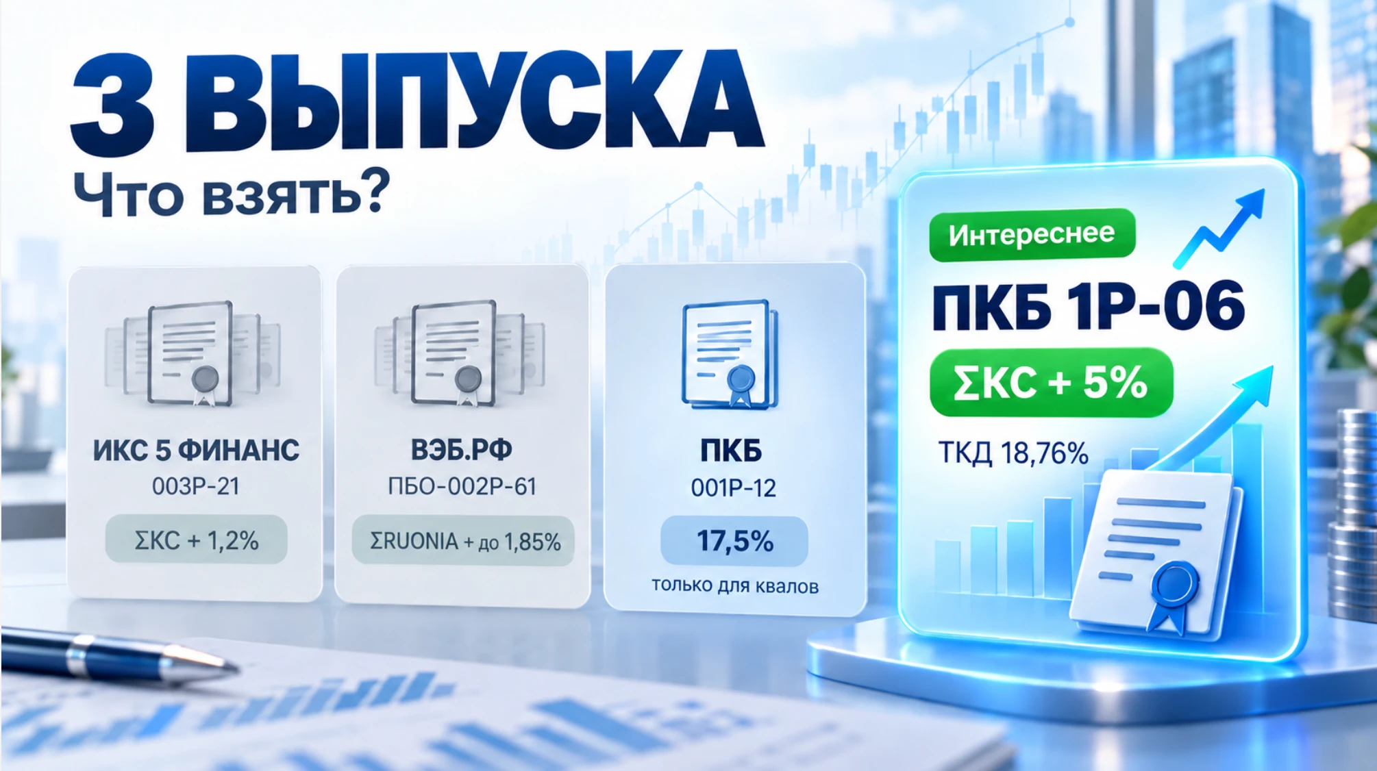 У нас сегодня на сборе заявок три выпуска. Первые двое - для богатых или очень осторожных. Но они имеют много - изображение