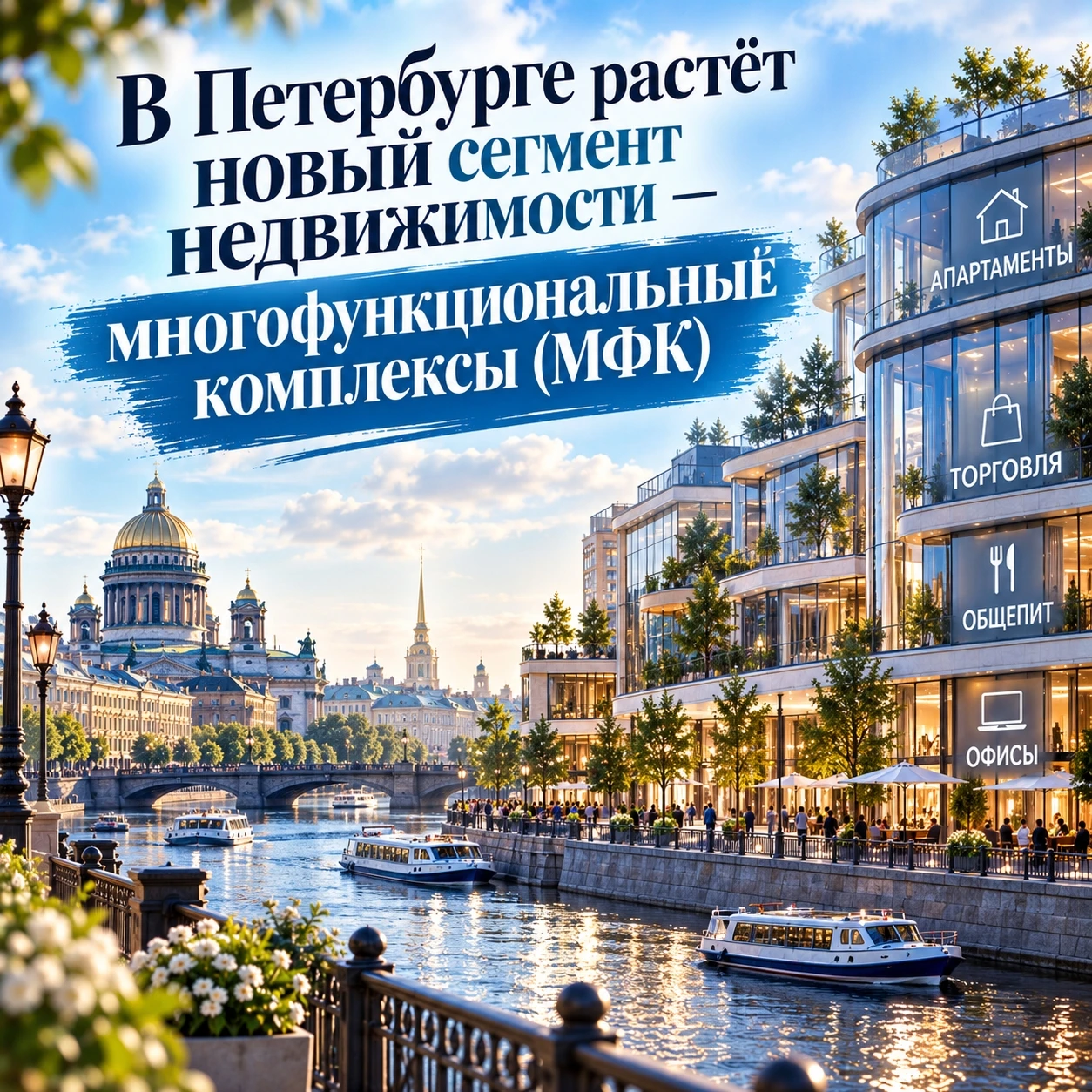 До 2030 года в городе появится 320 тыс. кв. м таких объектов. Сейчас на стадии проектирования — 5 МФК, - изображение