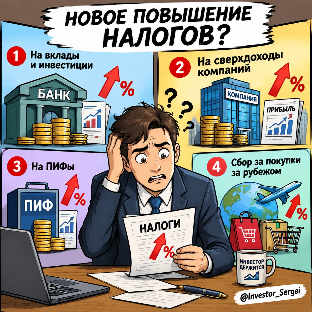 Мой прогноз, который я сделал еще в 2020 году, все ещё актуален: налоги растут и становятся все более - изображение