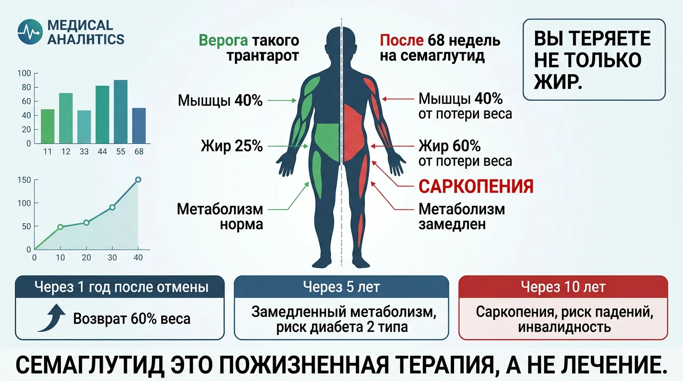 HR-директор объявляет на собрании: «Мы включаем препараты для похудения в соцпакет! Семаглутид за счет - изображение