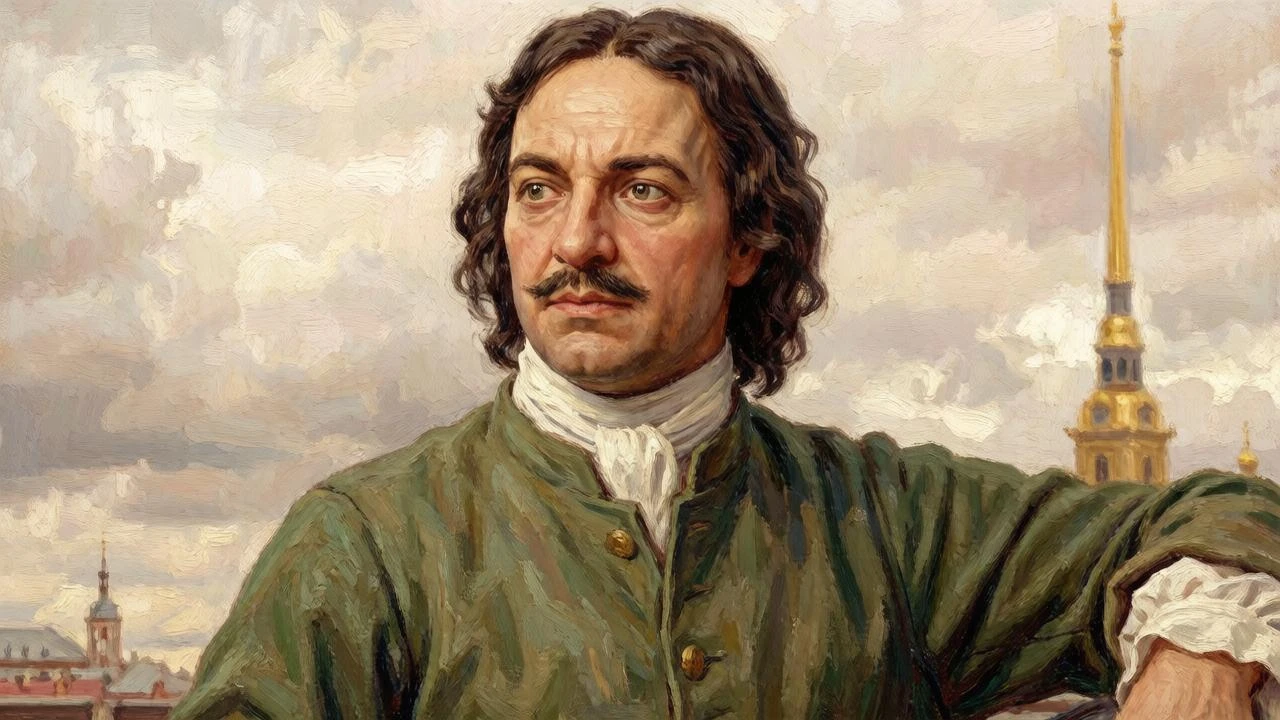1723 год — закладка крепости Кронштадт. Пётр I заложил крепость на острове Котлин, которая стала главной базой - изображение