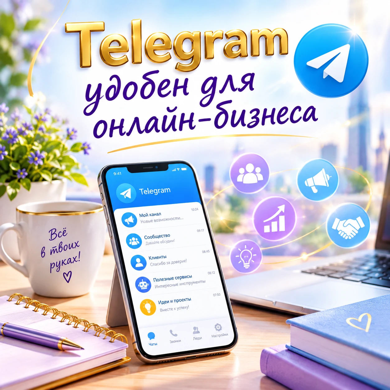 Здесь можно не только общаться, но и создавать своё сообщество, делиться полезным контентом, находить клиентов и - изображение