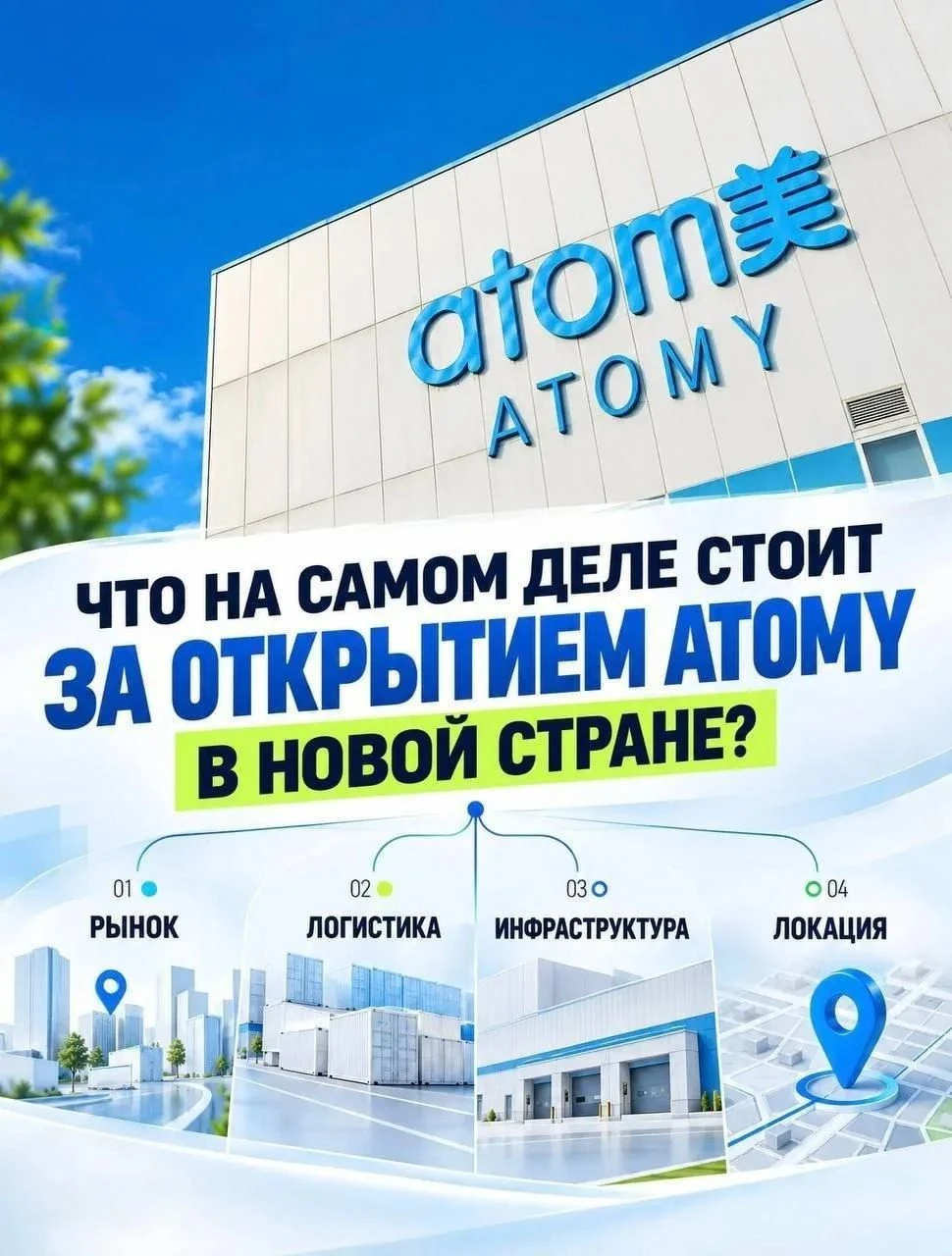 🌍Что на самом деле стоит за открытием Atomy в каждой новой стране? Официальный запуск нового рынка — это - изображение