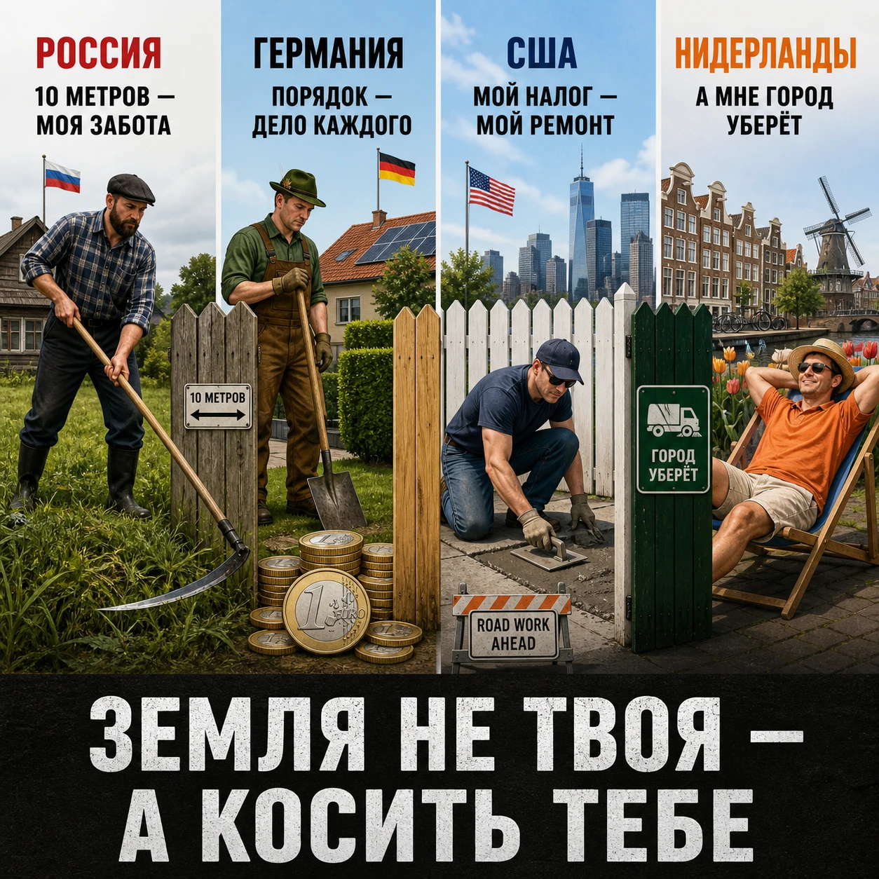 #ЗаборНеГраница #Кто косит#базар #МояЗемляНеМоя #ШтрафЗаТраву #БлагоустройствоПоЗакону #СоседскийСпор - изображение