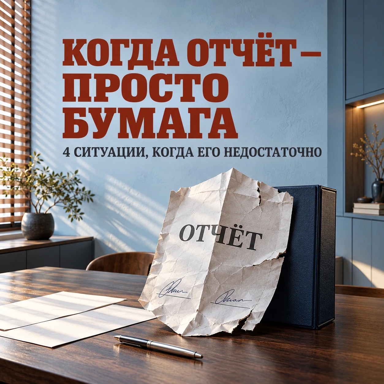 Когда отчёт — просто бумажка. 4 ситуации, когда на него нельзя рассчитывать. Мы привыкли думать, что подписанный - изображение