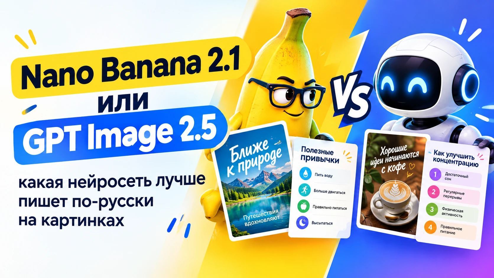 Зачем сравнивать Вышла Nano Banana 2.1, и сразу возник вопрос:. Больше всего проблем у нейросетей обычно с - изображение