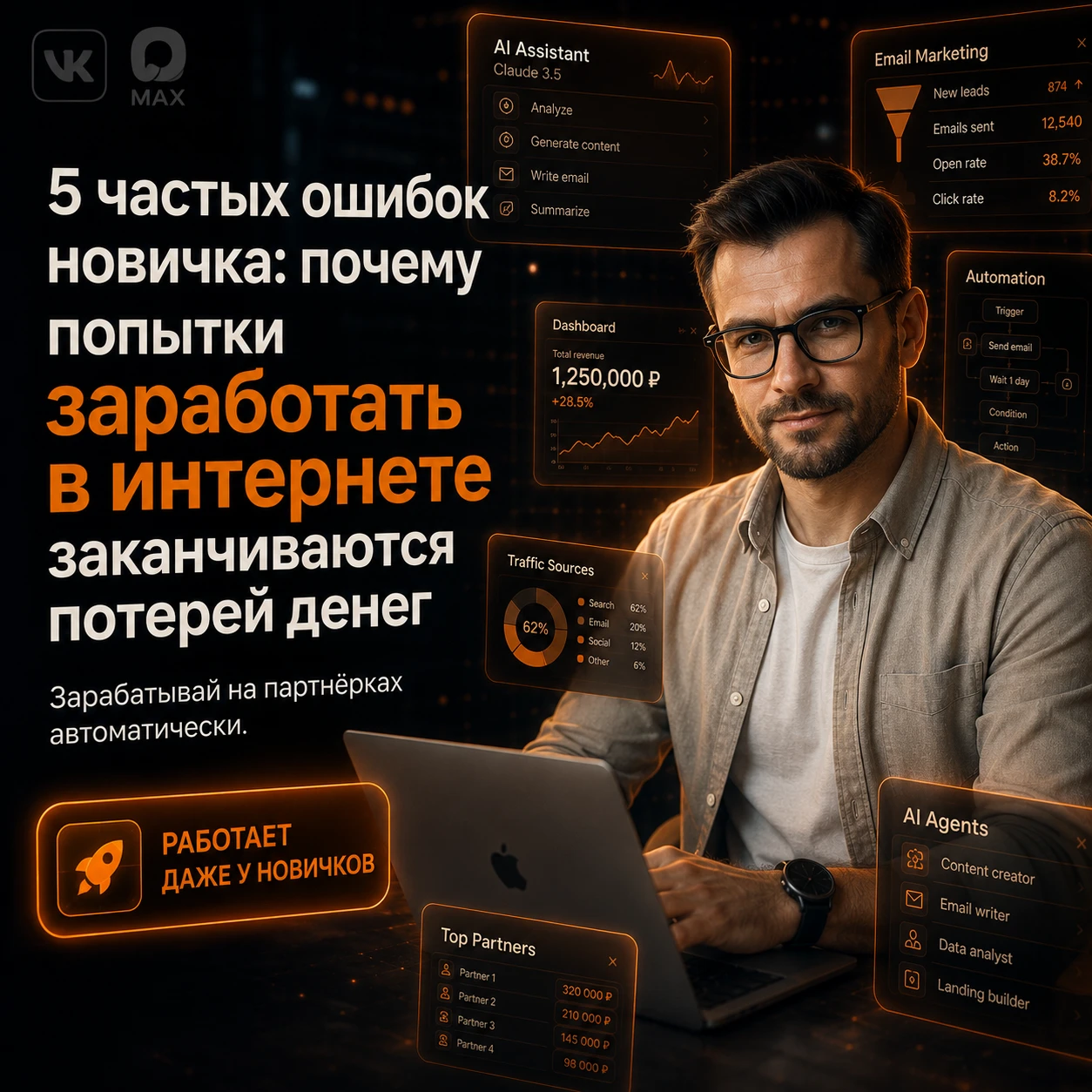 Заработать в интернете в 2026 году — абсолютно реальная задача. Но почему же 9 из 10 новичков вместо первой - изображение