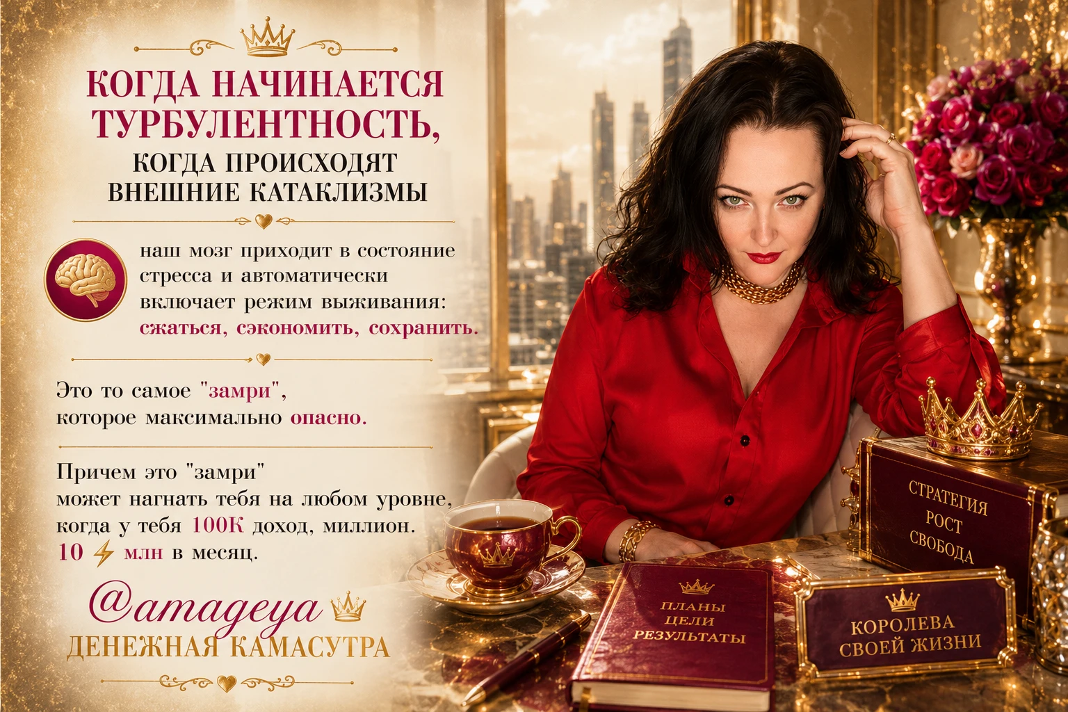 наш мозг приходит в состояние стресса и автоматически включает режим выживания: сжаться, сэкономить, сохранить - изображение