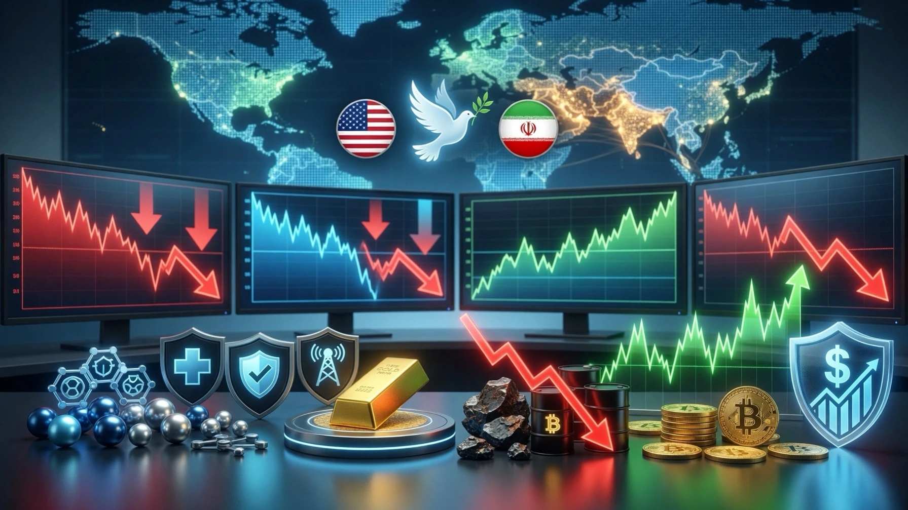 🌍 Геополитика и макро • Основной фокус — переговоры США и Ирана. Прогресс в мирных переговорах и возможное - изображение