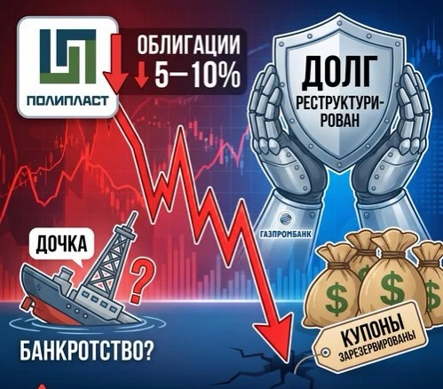 08.10.2026г. Сегодня облигации «Полипласта» резко упали после сообщений в СМИ. Официальных заявлений пока нет. - изображение
