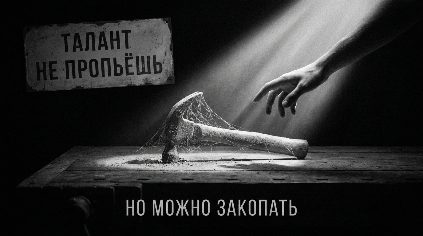 Есть поговорка: «Талант не пропьёшь». Звучит гордо. Но в ней спрятано оправдание: если талант есть, он никуда не - изображение