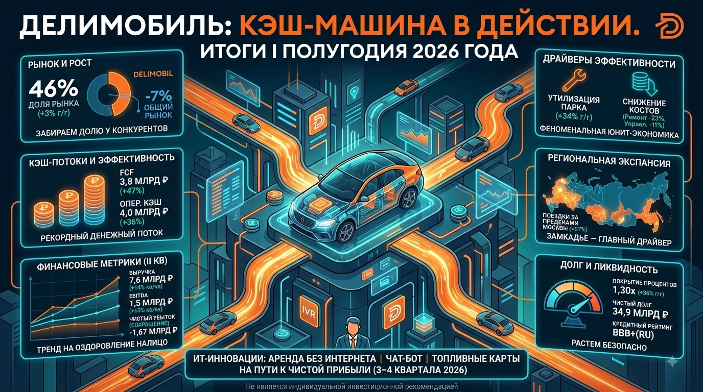 #DELI #Делимобиль #Каршеринг #Отчетность #МСФО #Акции #Инвестиции 🚗 "Делимобиль" $DELI жмет на газ: рекордный - изображение