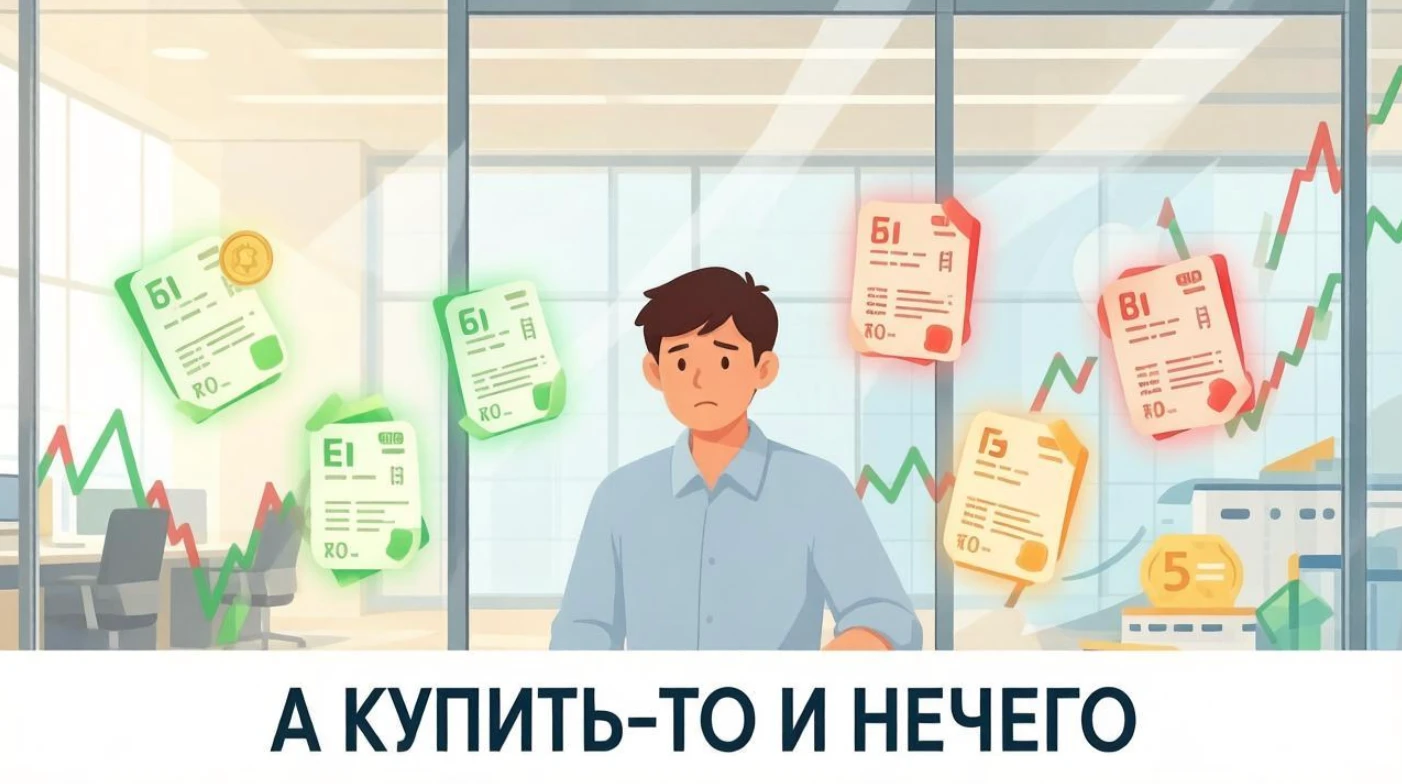На падающем рынке акций облигации остаются тихой гаванью и я рад, что вовремя оценил потенциал данного - изображение