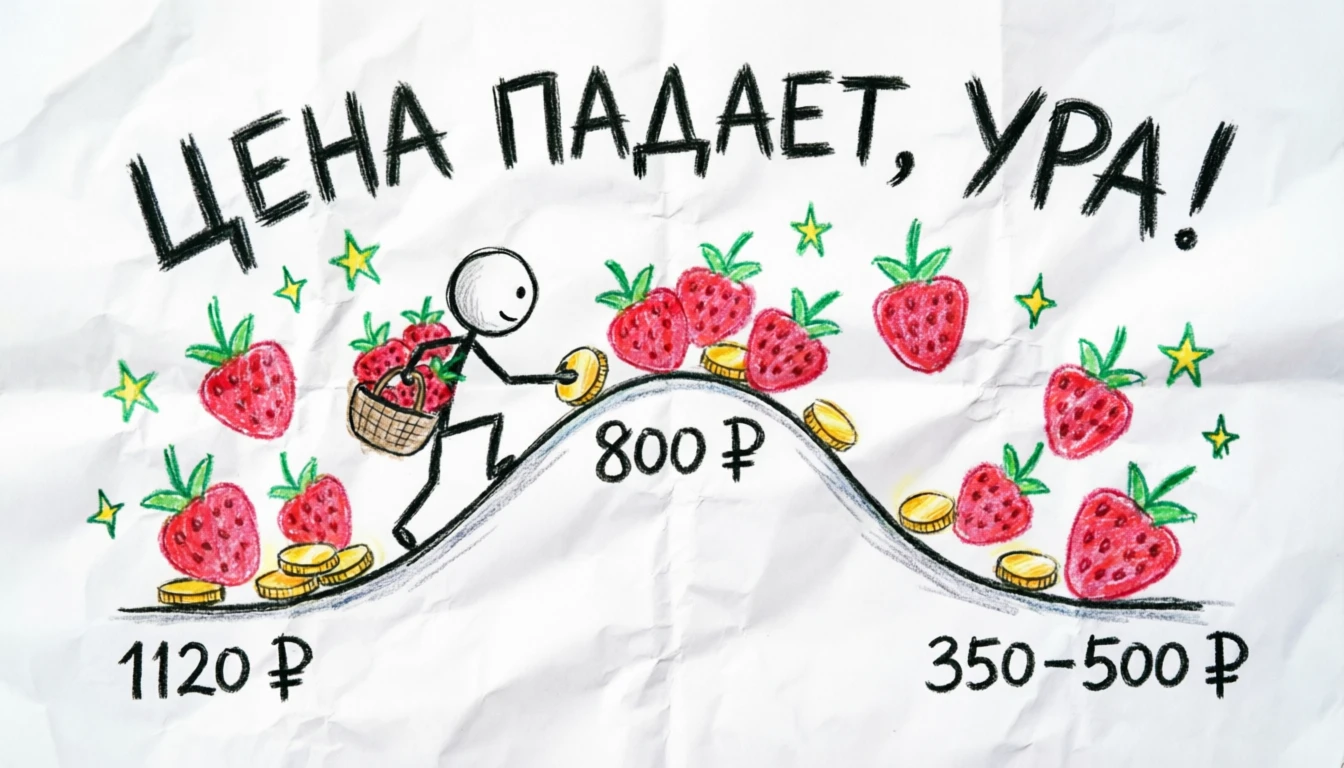 Друзья, привет! 👉 Сезон ягод стартовал, и многих волнует один вопрос: когда клубника перестанет кусаться по - изображение