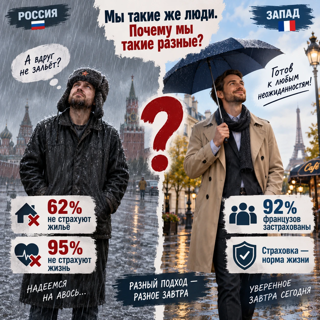 #страхование #финансоваяграмотность #личныефинансы #страховка #сравнение #Россия #мир #инвестиции #накопления - изображение