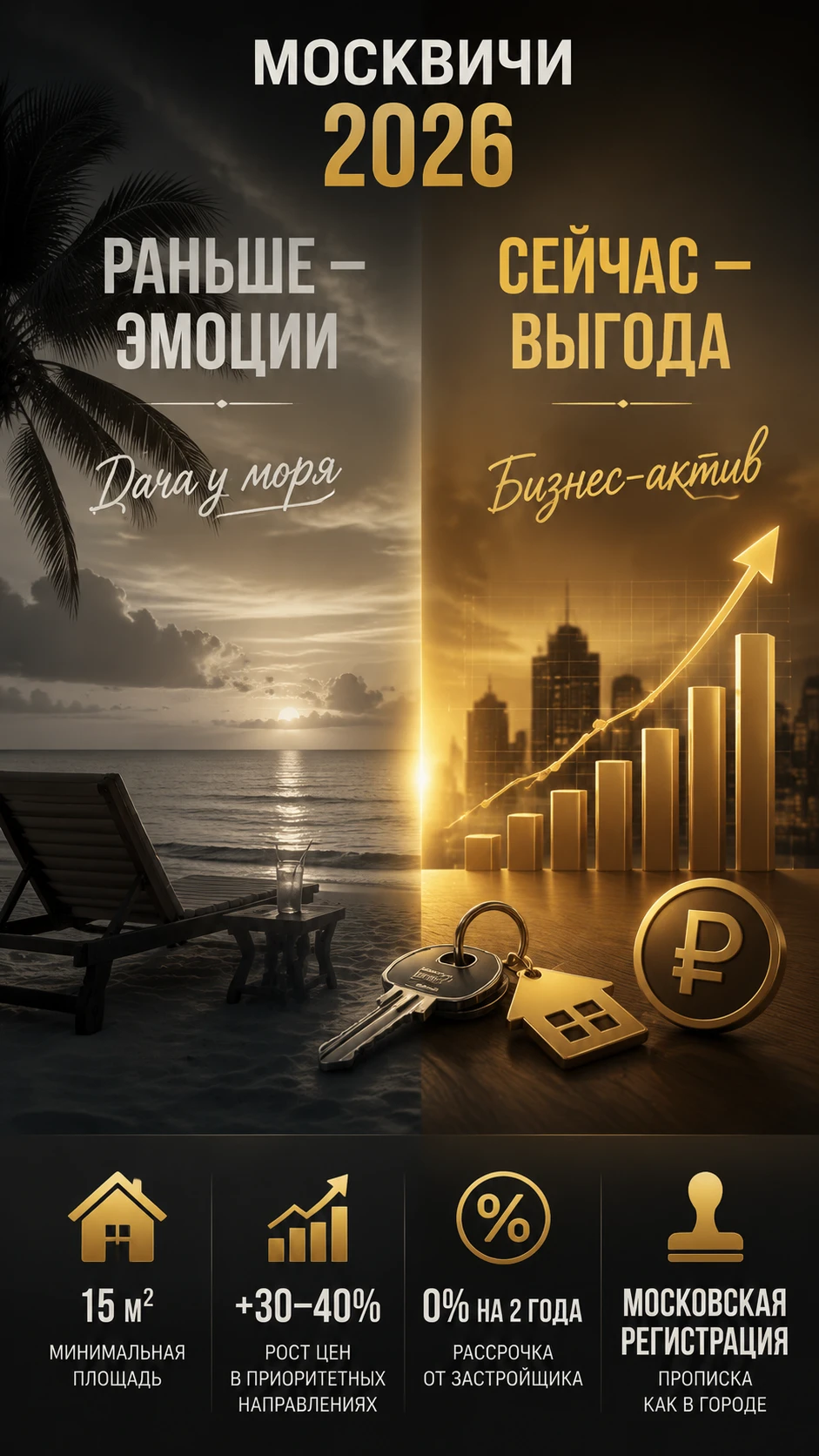 #КурортнаяНедвижимость #ИнвестицииВНедвижимость #Москва #НедвижимостьСочи #Анапа #Ипотека2026 #ПокупкаКвартиры - изображение