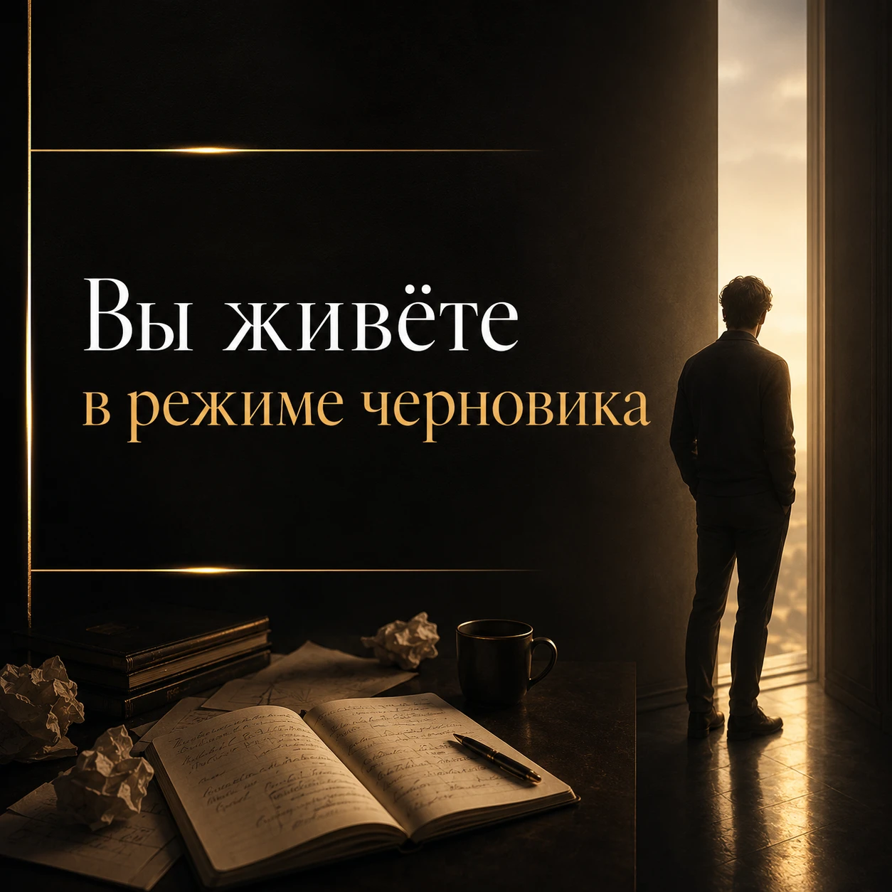 Если вы живёте в режиме черновика, то вам сначала нужно привести себя в порядок, а именно: Разобраться с - изображение