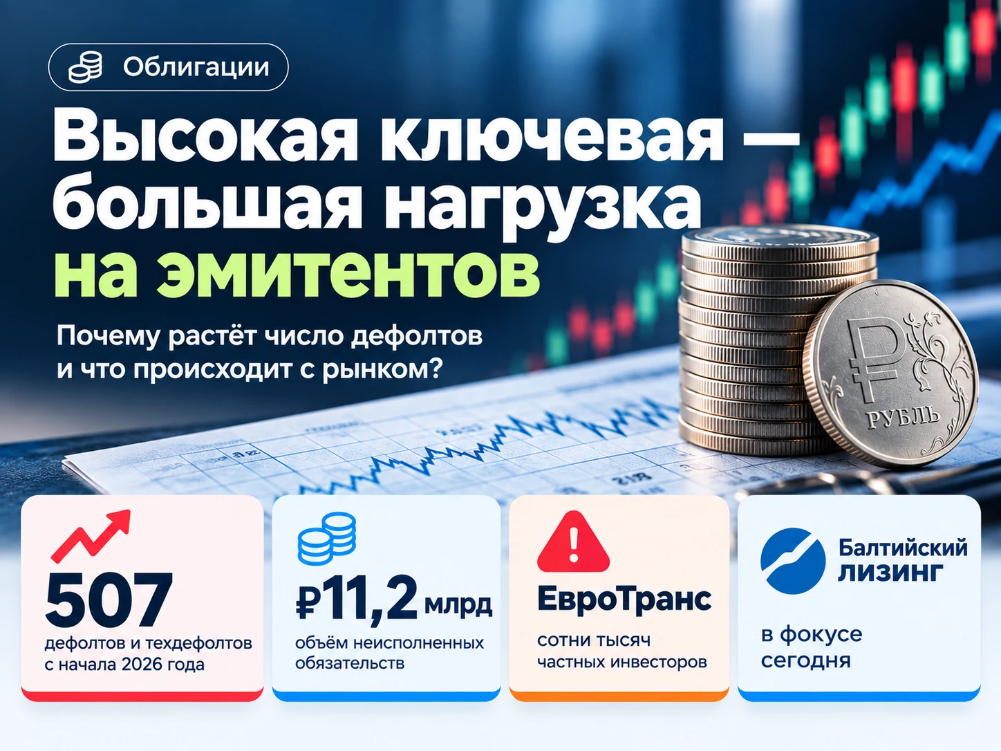 Высокая ключевая ставка продолжает создавать серьёзную нагрузку на компании с большой долговой нагрузкой. И 2026 - изображение