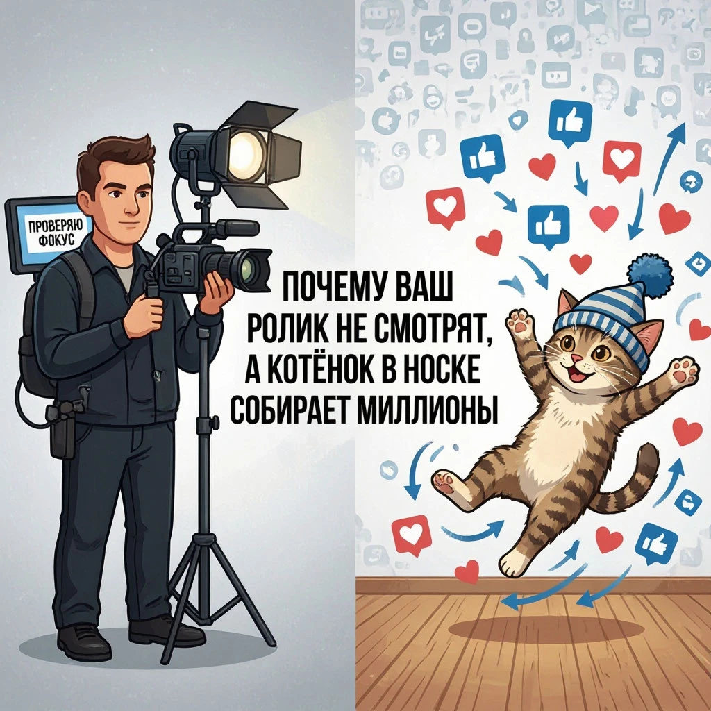 Начнём с неприятного Вы сделали ролик. Поставили свет. Наняли оператора, который снимал свадьбы, но «хочет в - изображение