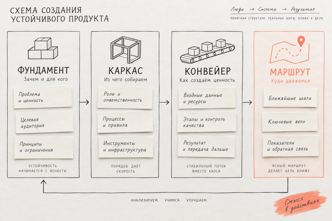 Почему список идей, пачка Reels и секретные промпты не превращаются в работающую систему контента. В предыдущем - изображение