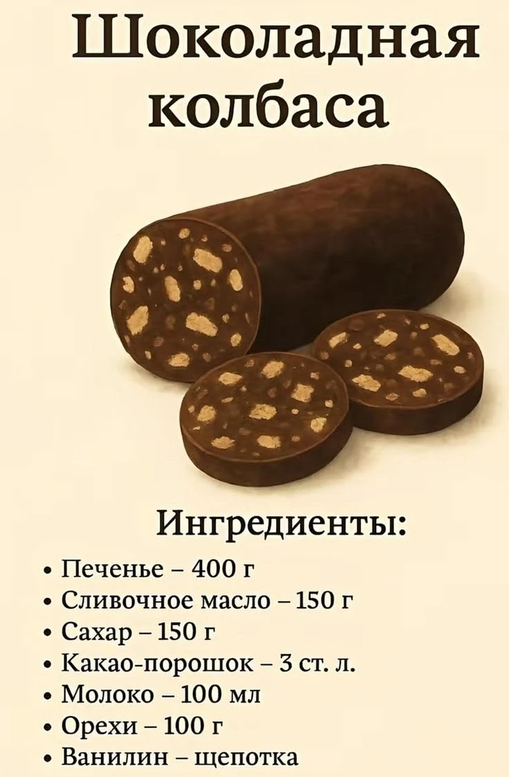 #колбаса #шоколад #вкусноиточка #детство - изображение