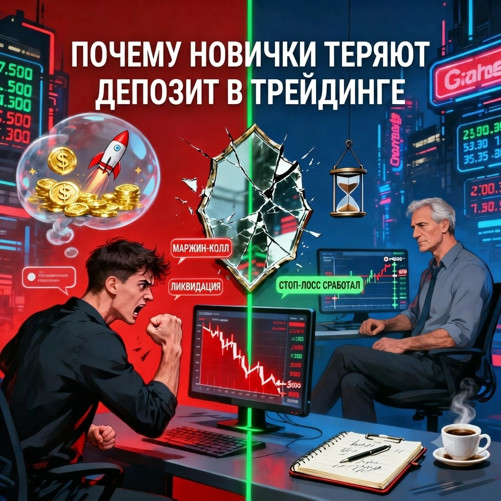 Знакомая история: человек приходит в трейдинг с горящими глазами и одной мыслью — «сейчас быстро заработаю». А - изображение