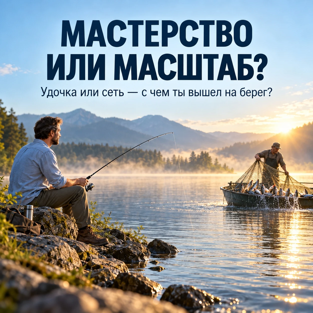 Представь озеро. В нём — рыба. Разная. Мелкая — у берега. Крупная — на глубине. Ценная. Жирная. Та, за которую - изображение