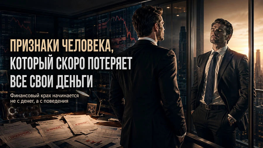 Будущий финансовый крах редко начинается с нехватки денег. Гораздо чаще он начинается с изменений в поведении - изображение