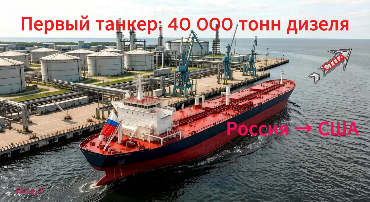 🚢 Первый танкер уже в пути Первый танкер с 40 тысячами тонн российского дизельного топлива вышел из балтийского - изображение