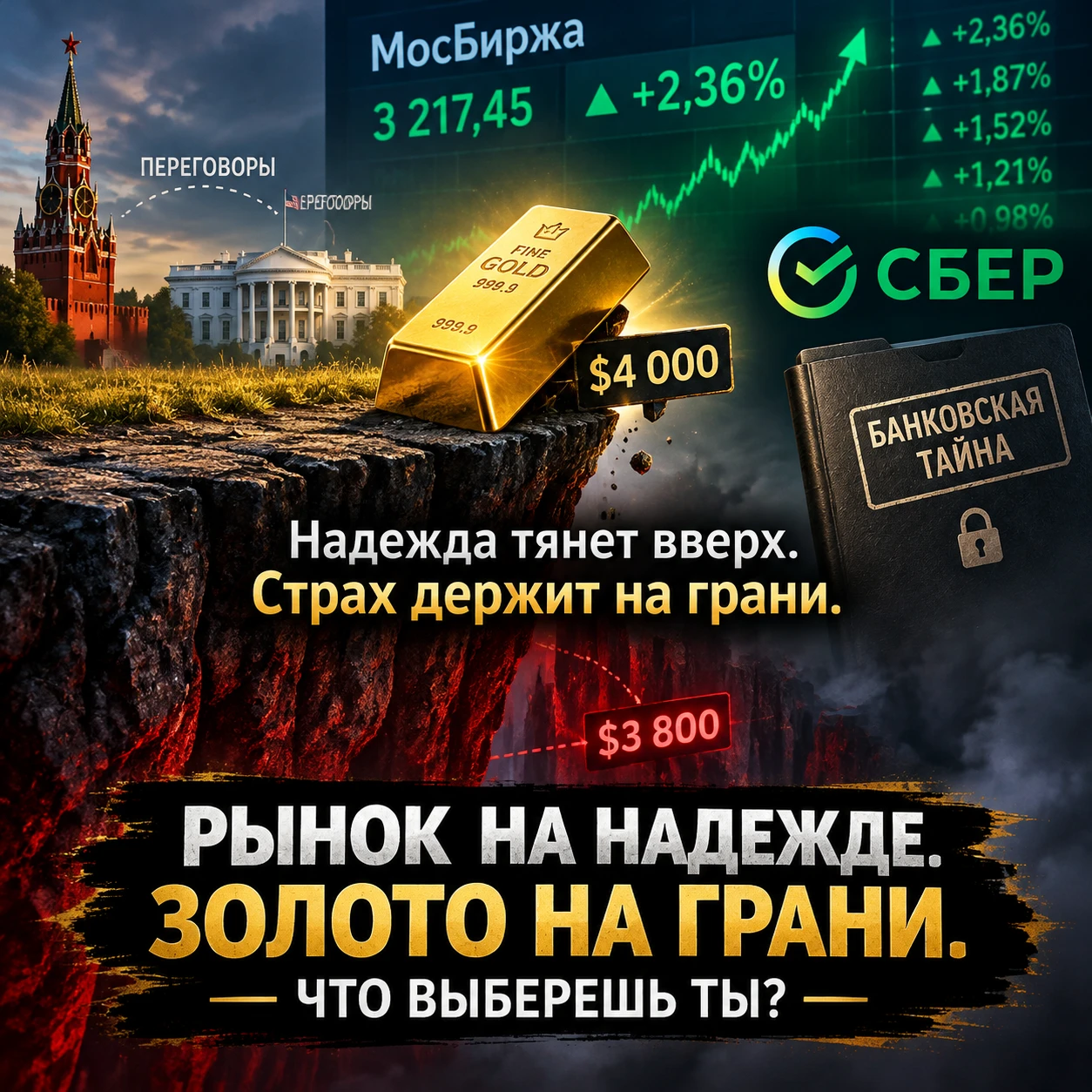#итогидня #мосбиржа #золото #драгметаллы #геополитика #ставкаЦБ #недвижимость #банковскаятнайна #ФРС - изображение