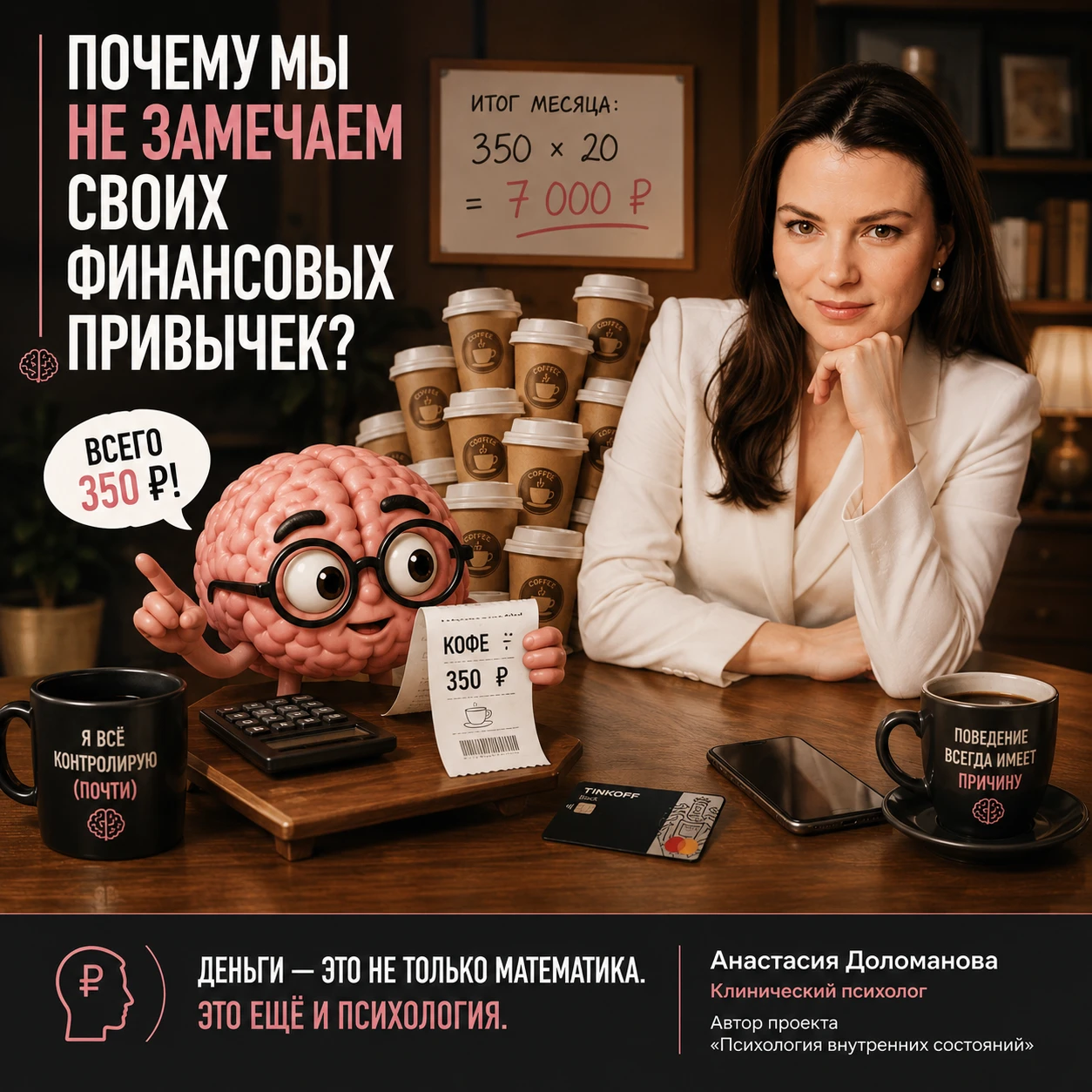 Легко заметить большую покупку. Гораздо сложнее заметить систему, которая повторяется каждый месяц. Например: ☕ - изображение