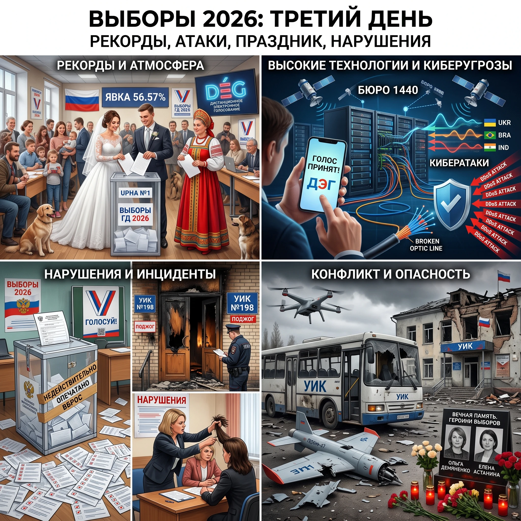 🗳 Сегодня, 20 сентября, завершился третий и заключительный день голосования на выборах в Госдуму, а также - изображение