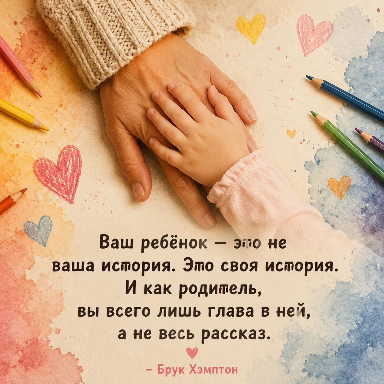 «Говорите со своими детьми так, будто они мудрейшие, добрейшие, самые красивые и волшебные люди на Земле. Веря - изображение