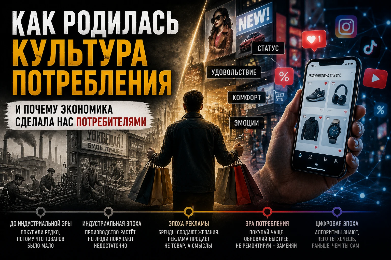 Культура потребления появилась не случайно. Она была нужна экономике. Сегодня кажется естественным постоянно - изображение
