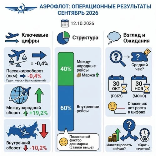 12.10.2026г. 🔹 Ключевые цифры: Пассажирооборот в пассажиро-километрах (пкм) практически не изменился г/г ( - изображение