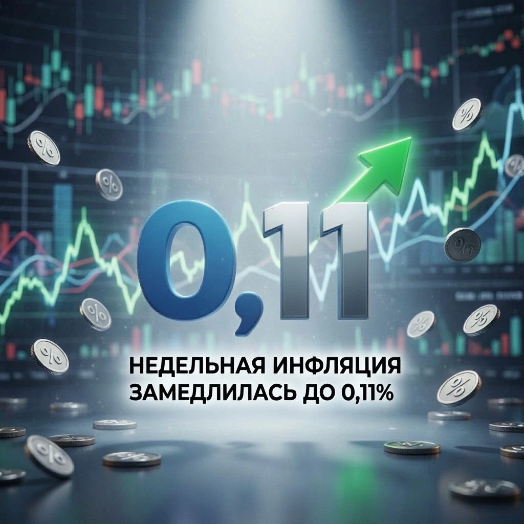 #базарразбор « Недельная инфляция замедлилась до 0,11%, а годовая — 7%. Как так получилось? Это магия чисел или - изображение