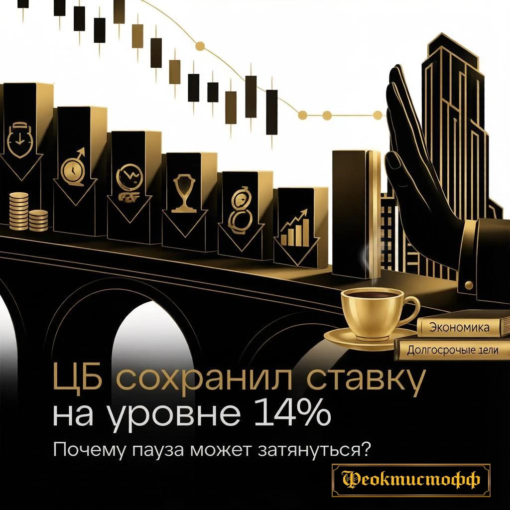 Коллеги, привет! 👋 На днях ЦБ оставил ключевую ставку на уровне 14%. Решение было ожидаемым: регулятор не стал - изображение