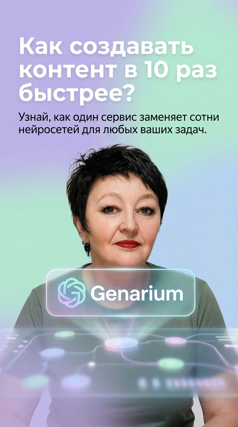 🚀 ЗАБУДЬТЕ О СЛОЖНЫХ НЕЙРОСЕТЯХ. GENARIUM СДЕЛАЕТ ВСЁ ЗА ВАС. Замечали, как тяжело переключаться между - изображение