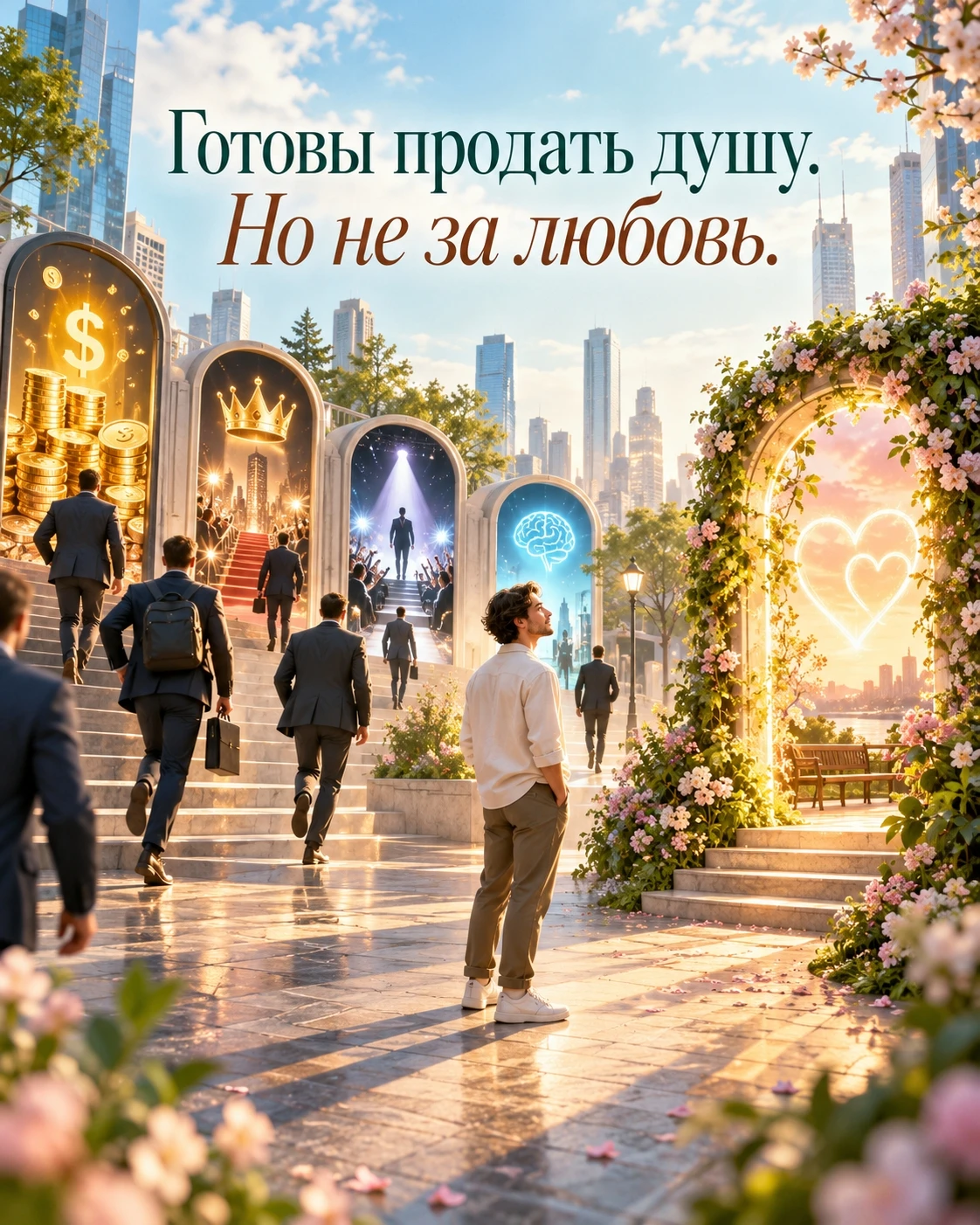 Выйдите на улицу. Присмотритесь. Не глазами — внутренним взором. Вы увидите огромное количество людей, готовых - изображение