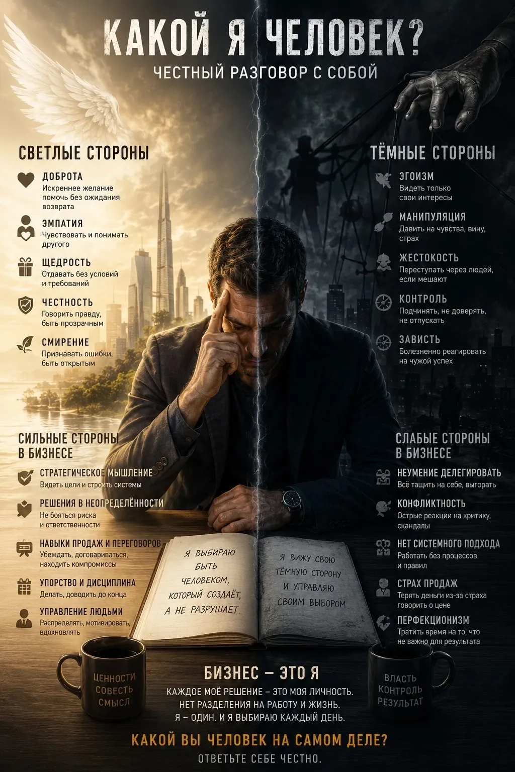 В бизнесе мы привыкли действовать. Быстро. Жёстко. Эффективно. Мы используем инструменты, которые работают. Но - изображение