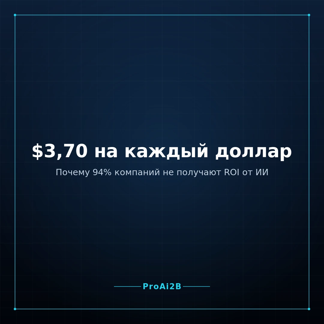 ROI от внедрения ИИ: почему одни зарабатывают 3,7 доллара на каждый вложенный, а другие сливают бюджет в пилоты. - изображение