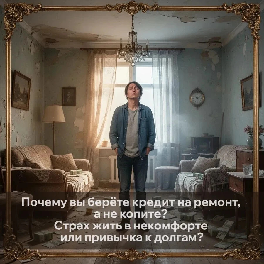 Спросите себя честно, что движет вами, когда вы оформляете очередной кредит на ремонт? Желание поскорее жить - изображение