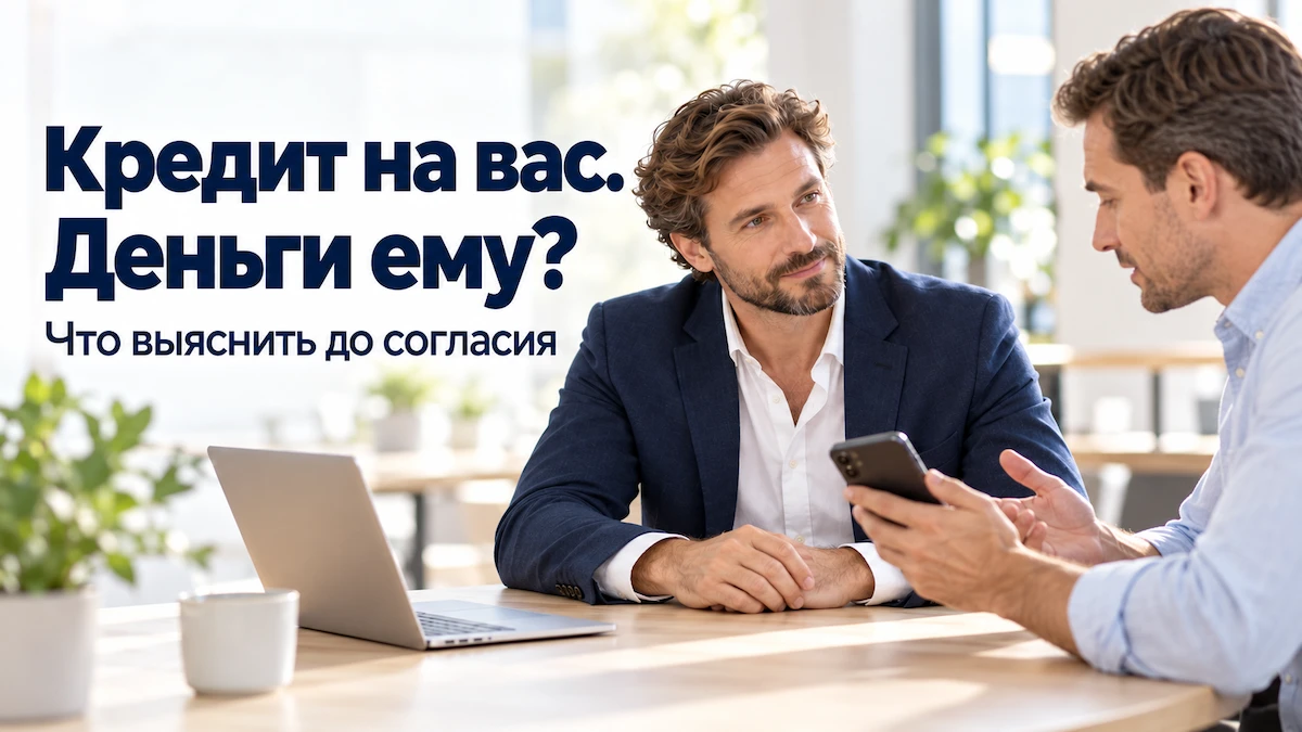 «У тебя хорошая кредитная история. Оформи на себя, а платить буду я». Знакомый говорит об этом так, будто просит - изображение