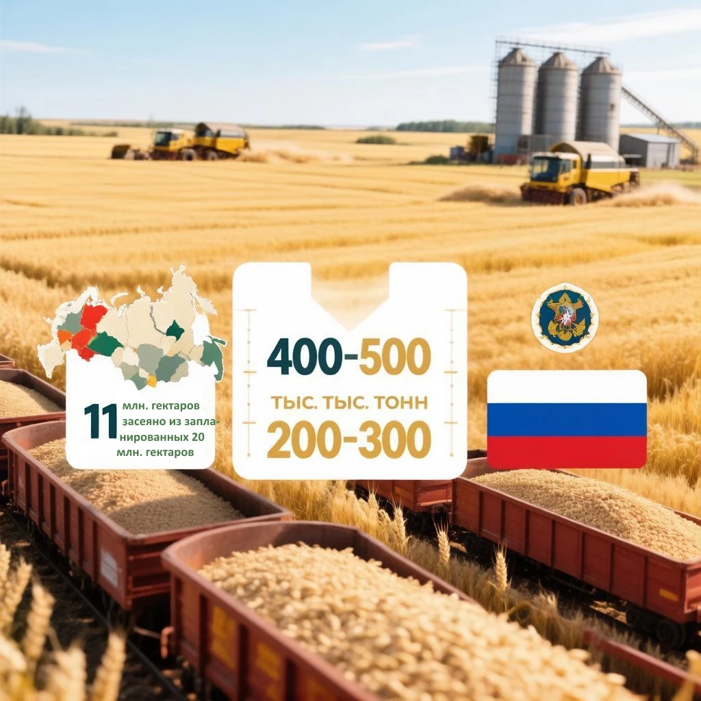 #Базарразбор Уборочная кампания 2026 года выходит на финишную прямую. По данным Минсельхоза, на сегодняшний день - изображение