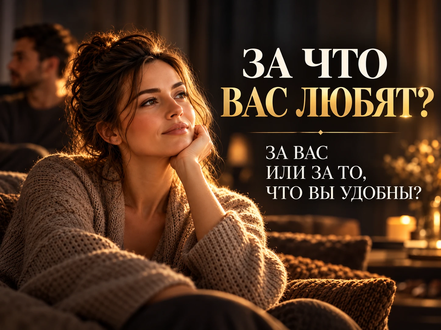 ЗА ЧТО ВАС ЛЮБЯТ — ЗА ВАС ИЛИ ЗА ТО, ЧТО ВЫ УДОБНЫ? За годы консультаций я много раз слышал одну и ту же фразу: - изображение